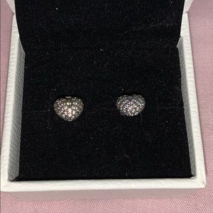 Pandora heart shaped studs